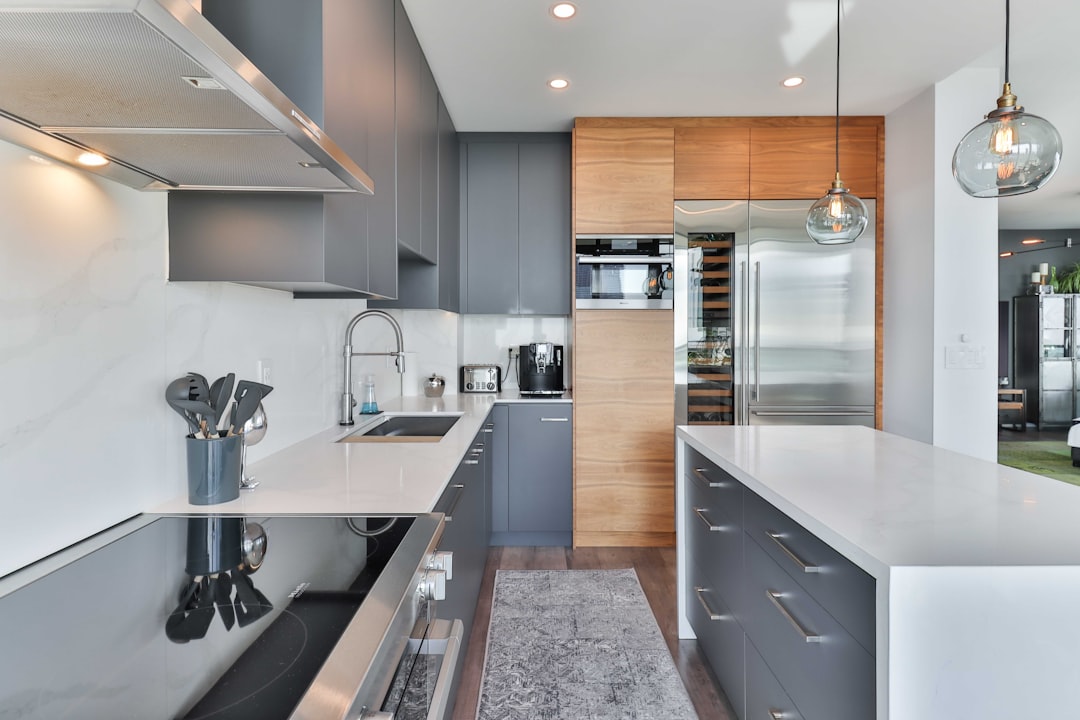 Photo Modern kitchen cabinet