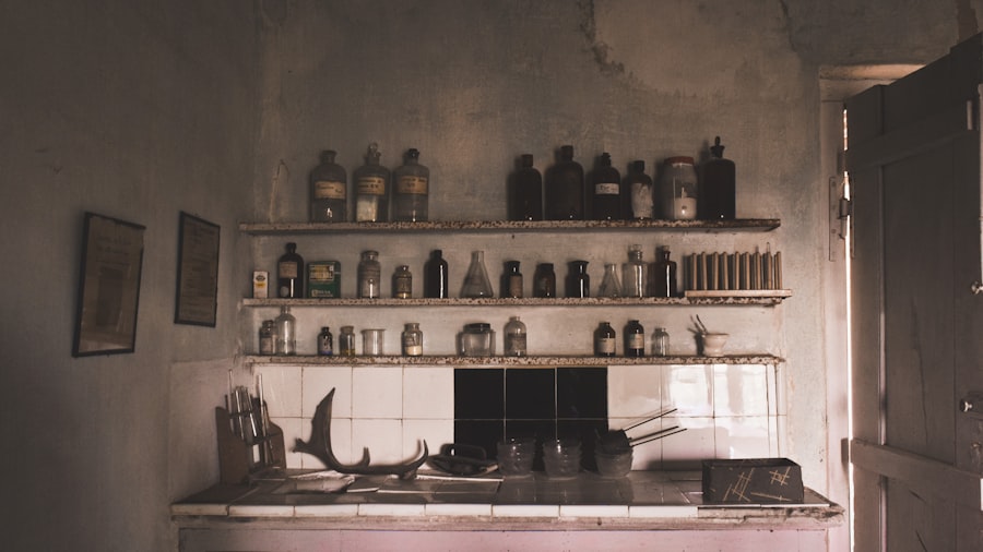 Rustic kitchen cabinet