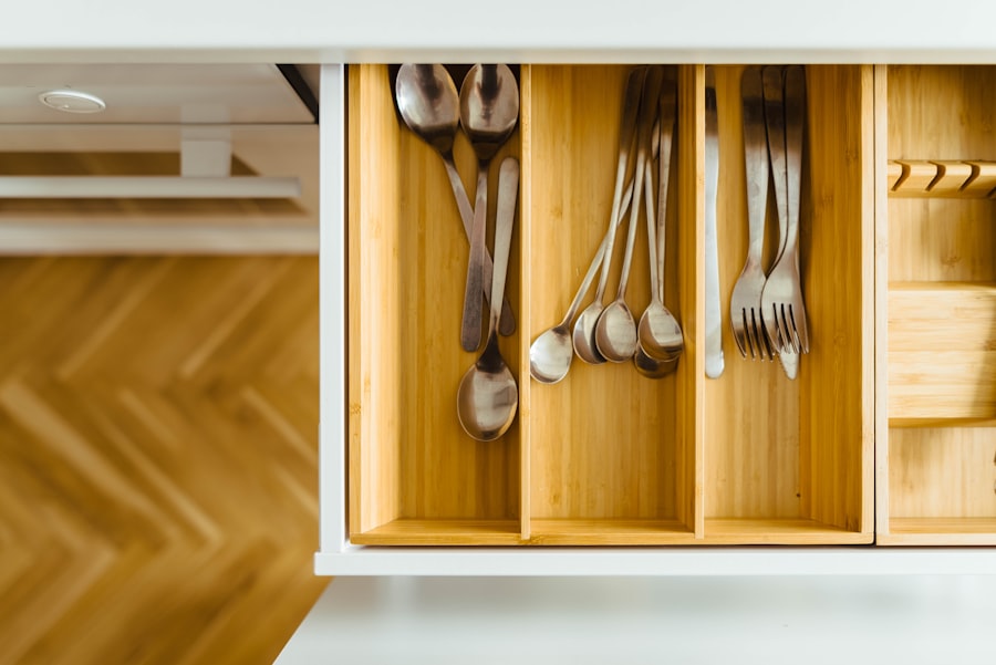 Handcrafted kitchen cabinet