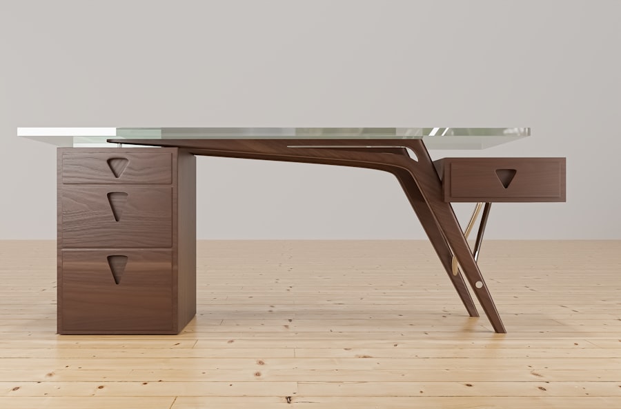 Wooden desk