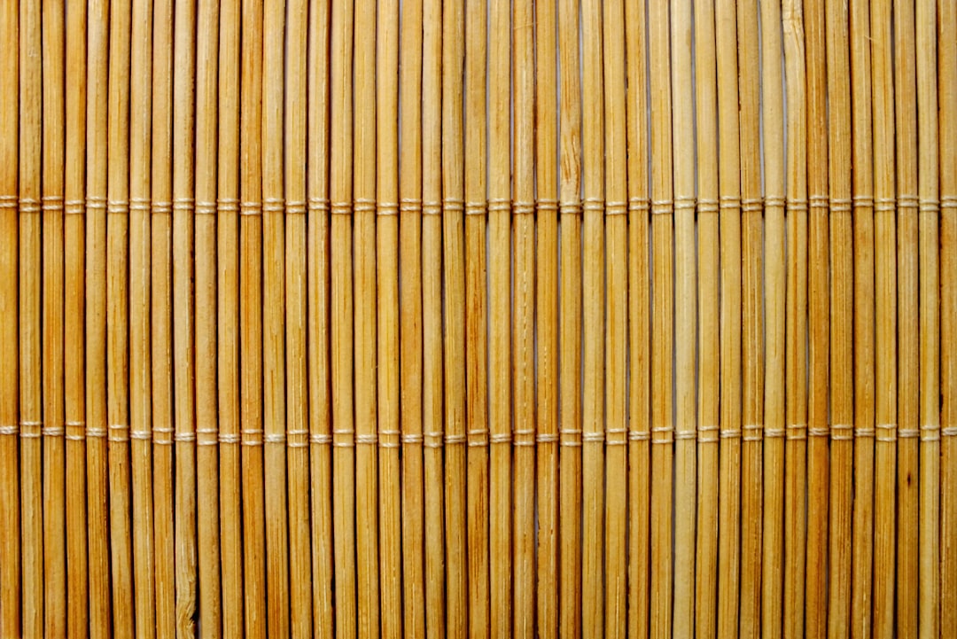 Photo Bamboo kitchen cabinet