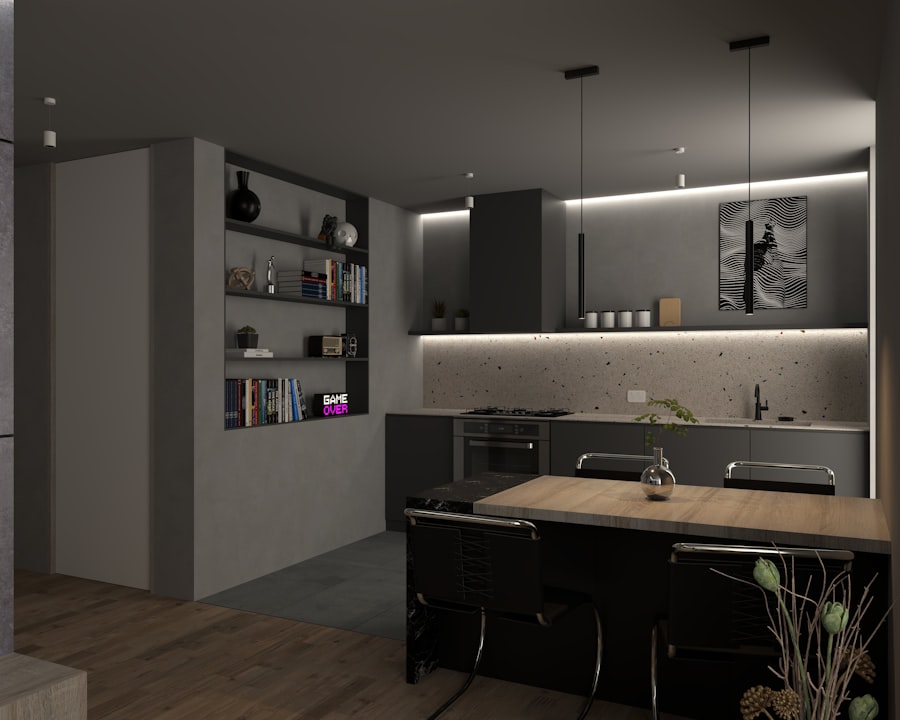 Photo Gray kitchen