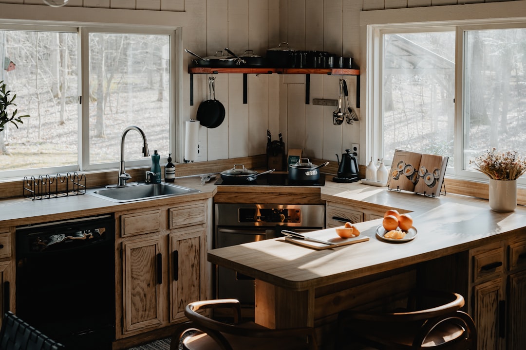 Photo Vintage kitchen cabinet