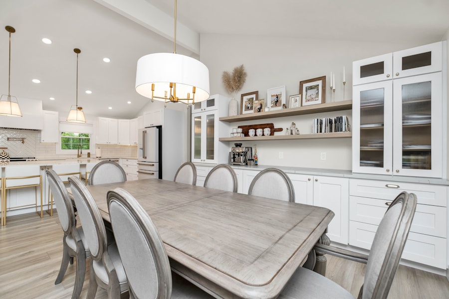 white kitchen island