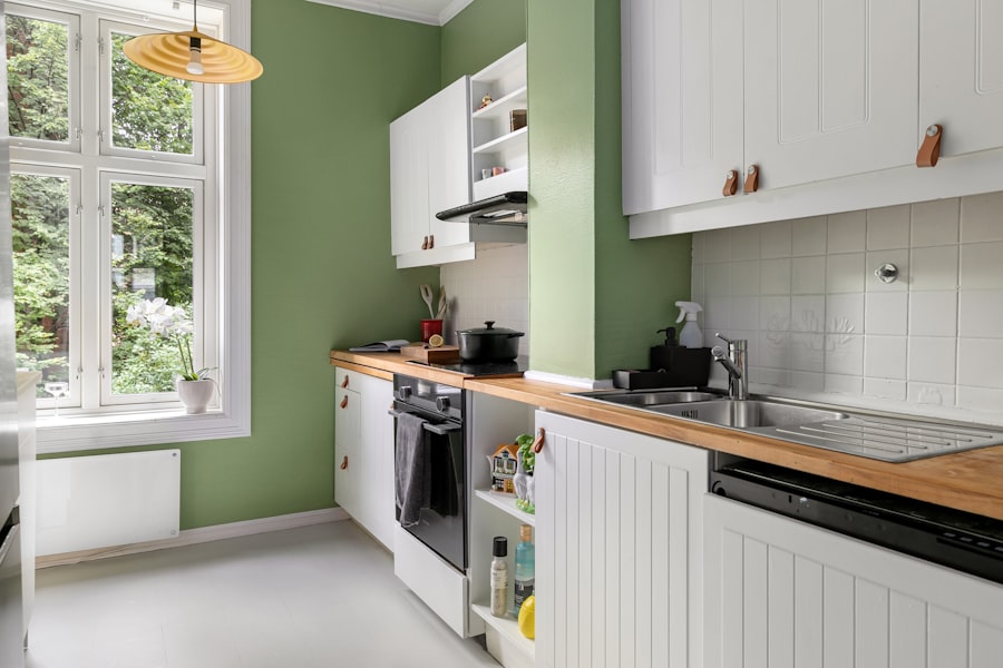 ikea kitchen green