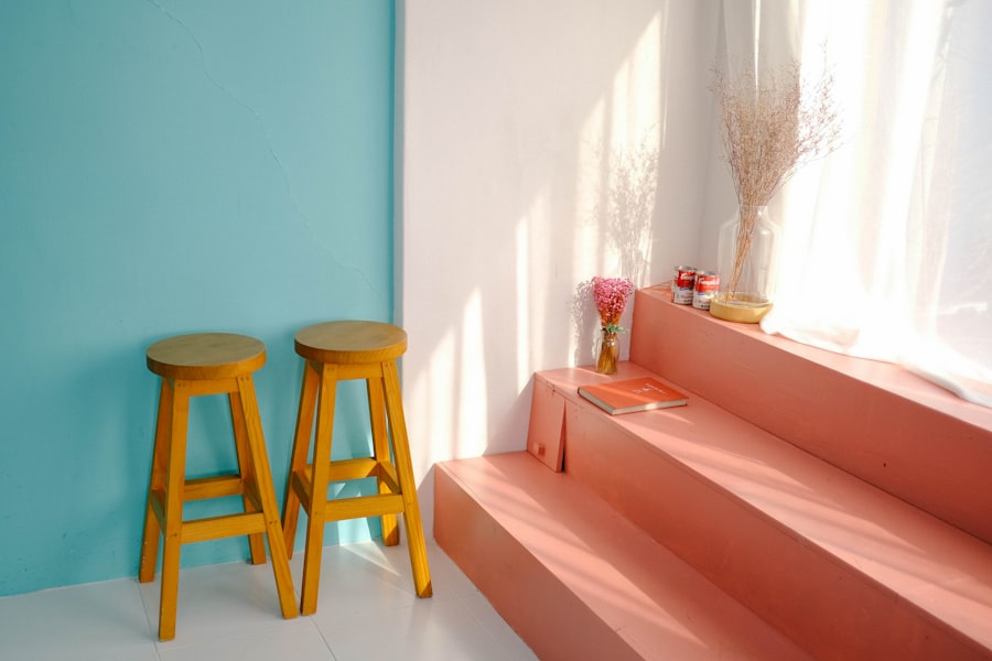 Photo painted kitchen furniture