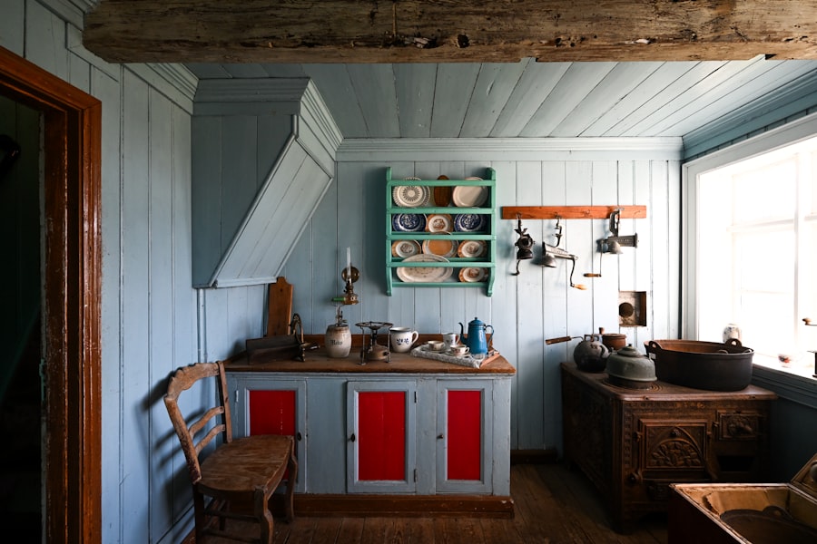 Photo countryside style kitchen furniture